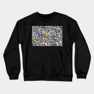 Background Of Smooth River Stones Crewneck Sweatshirt